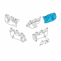 OEM 2005 Buick Rendezvous Shield Asm-Exhaust Manifold Heat Diagram - 12575347