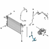 OEM Lincoln MKS Tube Assembly Diagram - HG1Z-19972-C