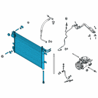 OEM 2014 Ford Flex Condenser Diagram - EG1Z-19712-F