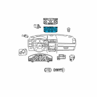OEM 2006 Dodge Charger Air Conditioner And Heater Control Diagram - 55111030AH