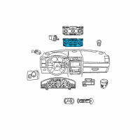 OEM 2006 Dodge Magnum Air Conditioner And Heater Control Diagram - 55111030AH