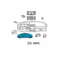 OEM 2010 Dodge Charger Cluster-Instrument Panel Diagram - 5172642AH