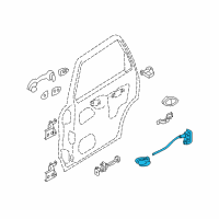 OEM Mercury Mariner Door Lock Diagram - 6E6Z78264A00AA