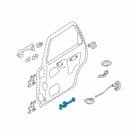 OEM 2001 Ford Escape Check Arm Diagram - YL8Z-7823552-AA