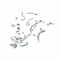 OEM 2008 Toyota Matrix Fuel Tank Mount Strap Diagram - 77612-02080