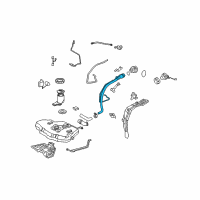 OEM 2006 Toyota Matrix Filler Pipe Diagram - 77201-02180