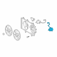 OEM 2010 Toyota Camry Fan Motor Diagram - 16363-0A120