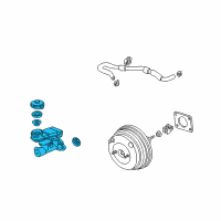 OEM Acura RSX Master Cylinder Assembly Diagram - 46100-S6M-A52