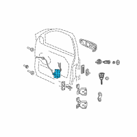 OEM 2005 Jeep Grand Cherokee Front Door Latch Diagram - 55113367AC