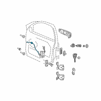 OEM Jeep Link-Inside Handle To Latch Diagram - 5166837AA