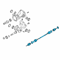 OEM 2009 Hyundai Tucson Shaft Assembly-Drive Rear Diagram - 49600-2E000