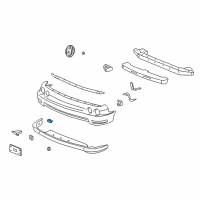 OEM 2000 Honda Civic Cap, License Plate *NH583M* (VOGUE SILVER METALLIC) Diagram - 90672-SB2-670YV