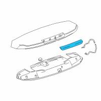 OEM Cadillac High Mount Lamp Diagram - 22803028