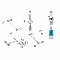 OEM 2014 Toyota Venza Coil Spring Diagram - 48231-0T020