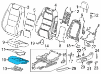 OEM 2022 Chevrolet Trailblazer Seat Cushion Pad Diagram - 42788152