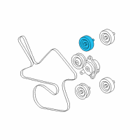 OEM Pontiac Idler Pulley Diagram - 12587295
