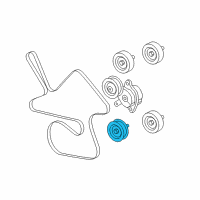 OEM 2009 Chevrolet Impala Idler Pulley Diagram - 12569736