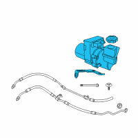 OEM 2019 Dodge Charger Power Steering Pump Diagram - 68059525AM