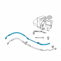 OEM 2012 Dodge Charger Hose-Power Steering Return Diagram - 68217586AA