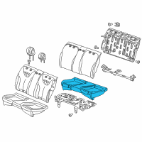 OEM 2013 Dodge Dart Foam-Seat Cushion Diagram - 68184592AB