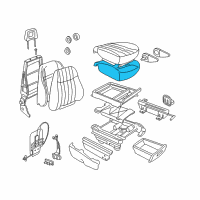 OEM 1998 Pontiac Trans Sport PAD Diagram - 12532335