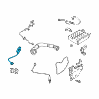 OEM 2017 Ford Focus Front Oxygen Sensor Diagram - FV4Z-9F472-A