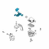 OEM Kia Sportage Hose Assembly-Air Intake Diagram - 281302S100