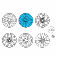 OEM 2018 Kia Forte Wheel Assembly-Aluminum Diagram - 52910A7BA0