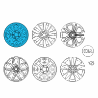 OEM 2016 Kia Forte5 Wheel Assembly-Steel Diagram - 52910A7150