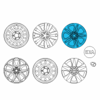 OEM 2015 Kia Forte5 Wheel Assembly-Aluminum Diagram - 52910A7450
