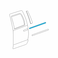 OEM Ram 1500 WEATHERSTRIP-Rear Door Belt Outer Diagram - 55112379AI