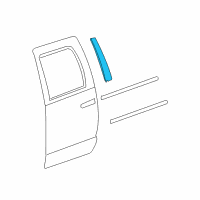 OEM Ram 1500 Classic APPLIQUE-B Pillar Diagram - 68351201AB