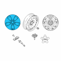 OEM 2015 Kia Soul EV Wheel Assembly-Aluminum Diagram - 52910E4250