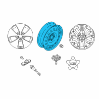 OEM 2015 Kia Soul EV Wheel Assembly Diagram - 52910E4150