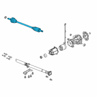 OEM 2008 Ford Taurus X Axle Shaft Assembly Diagram - 8G1Z-4K138-A