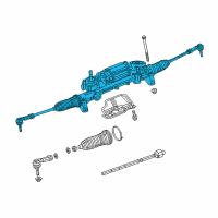 OEM 2017 Chrysler 200 Rack And Pinion Gear Diagram - 5154461AJ