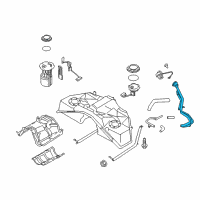 OEM 2019 Infiniti Q60 Tube Assy-Filler Diagram - 17221-5CA0A