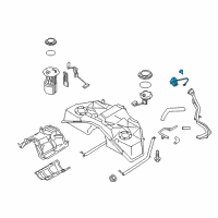 OEM 2019 Infiniti Q60 Filler Cap Assembly Diagram - 17251-5CA0A