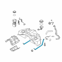 OEM Infiniti EX37 Band Assy-Fuel Tank Mounting Diagram - 17406-AL500