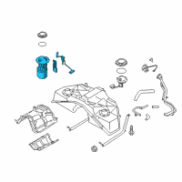 OEM Infiniti Q60 In Tank Fuel Pump Diagram - 17040-4HK0A