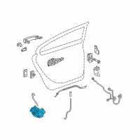 OEM 2011 Buick LaCrosse Latch Diagram - 13579531