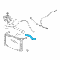 OEM 2004 Hummer H2 Lower Hose Diagram - 15057982