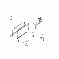 OEM 2007 Nissan Armada Hose-RESERVER Tank Diagram - 21741-9FD0A