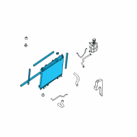 OEM Nissan Radiator Assy Diagram - 21460-ZZ90A