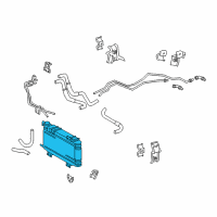 OEM 2006 Toyota Land Cruiser Transmission Cooler Diagram - 32910-60130