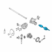 OEM 2007 Dodge Dakota Axle Shaft Assembly Diagram - 52104697AD