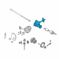 OEM Dodge Dakota Axle-Service Front Diagram - 52069680AJ