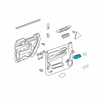 OEM 2008 Chevrolet Suburban 2500 Handle, Inside Diagram - 22855620