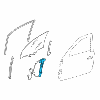 OEM 2002 Honda Civic Regulator Assembly, Left Front Door Power Diagram - 72250-S5S-G02