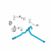 OEM BMW 528i Hose, Cooler Diagram - 11-53-7-581-870